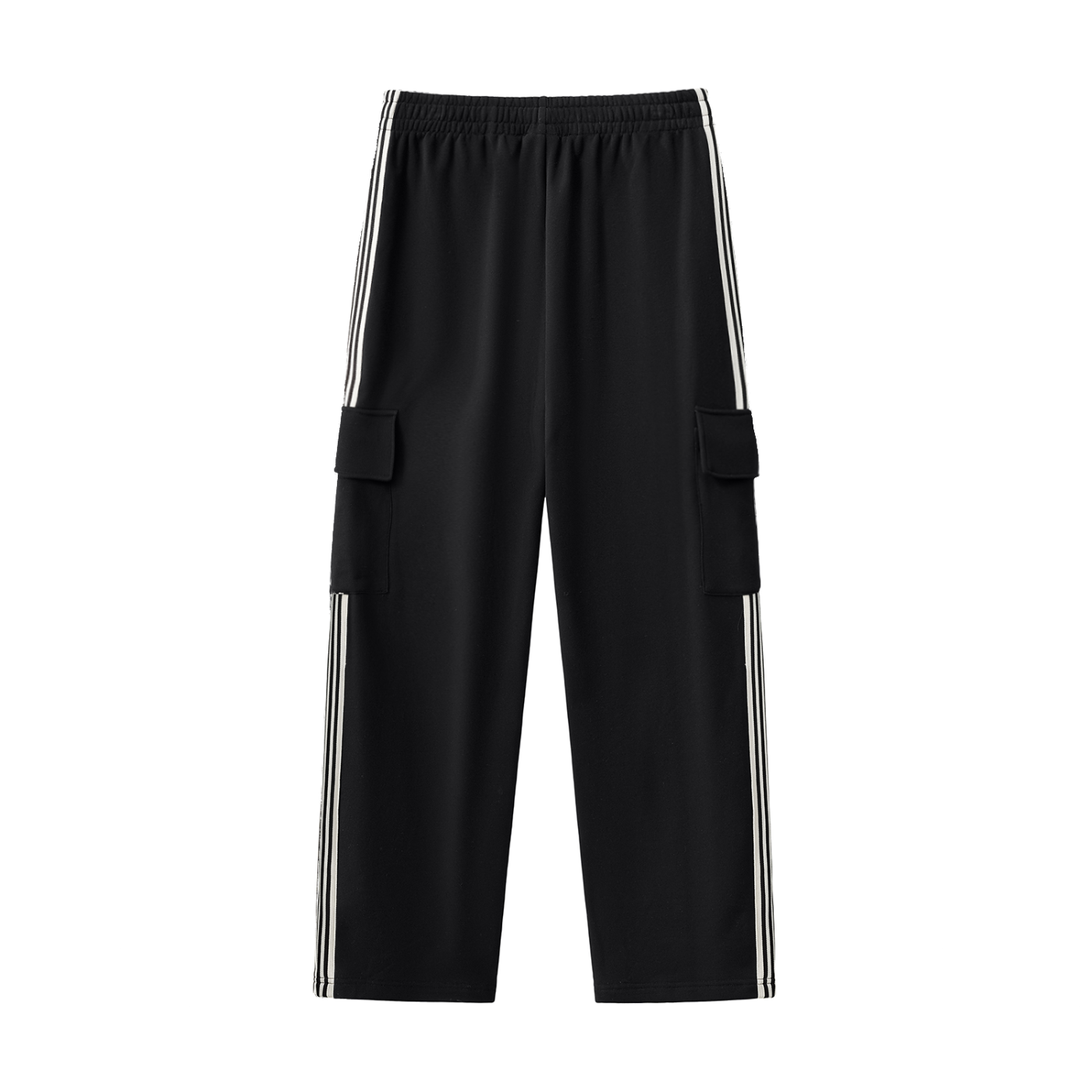 Minimalist Striped Straight-Leg Pants