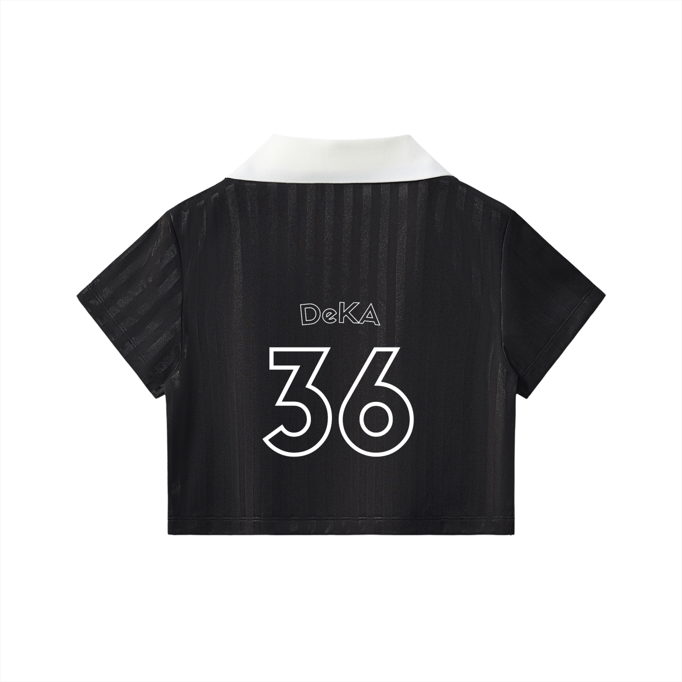 Black and White Cropped Jersey