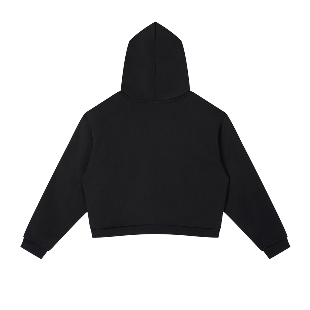 Minimalist Striped Cropped Hoodie