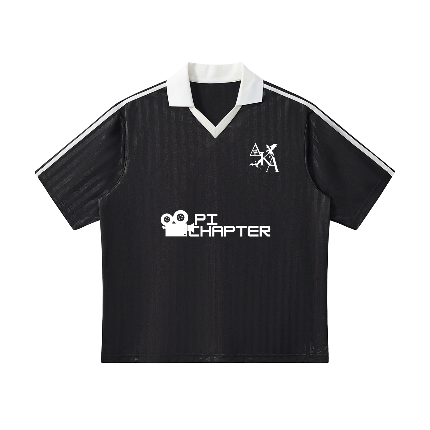 White Stripes Soccer Jersey