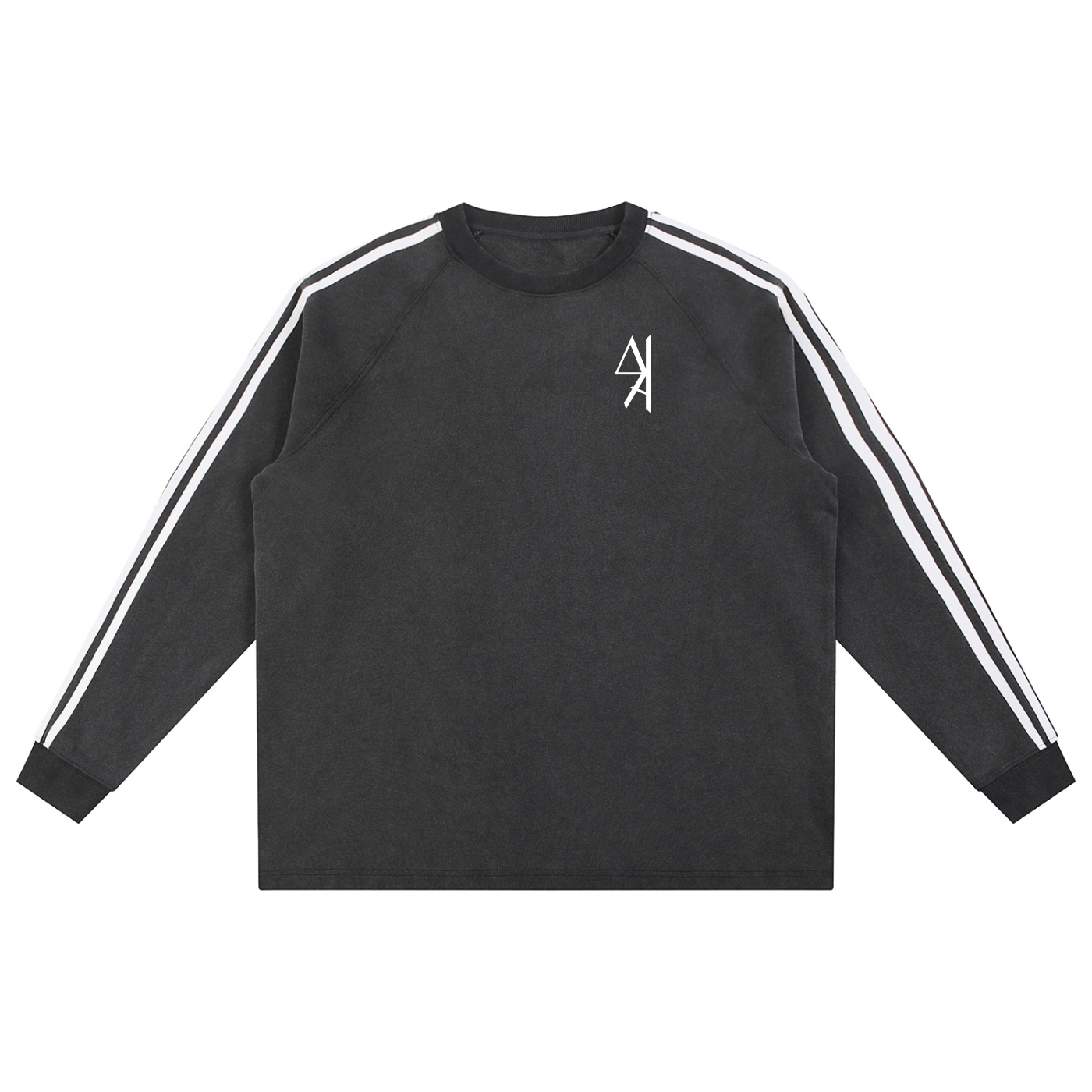 Minimalist Washed Contrast Tape Sweatshirt