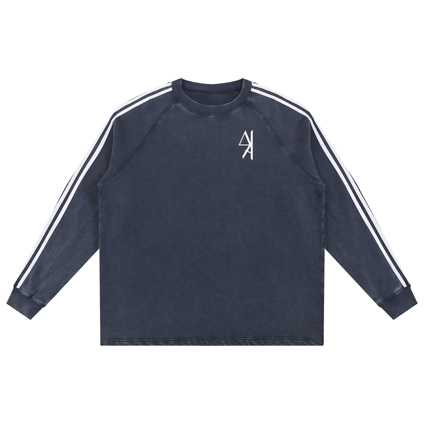 Minimalist Washed Contrast Tape Sweatshirt