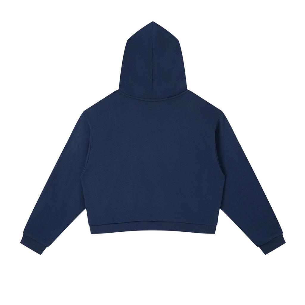 Minimalist Striped Cropped Hoodie