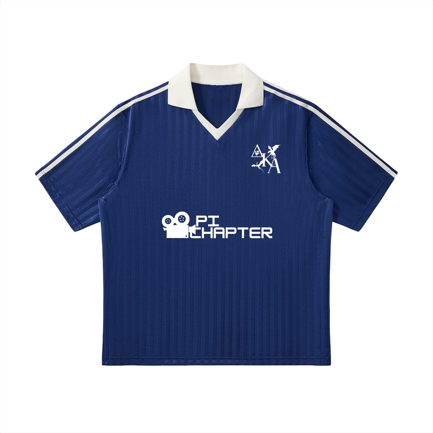 White Stripes Soccer Jersey