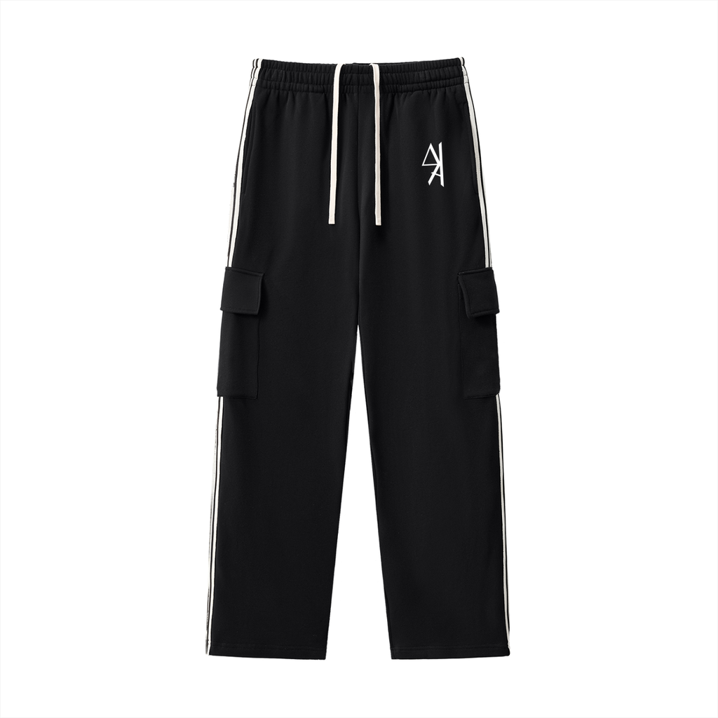 Minimalist Striped Straight-Leg Pants