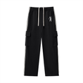 Minimalist Striped Straight-Leg Pants