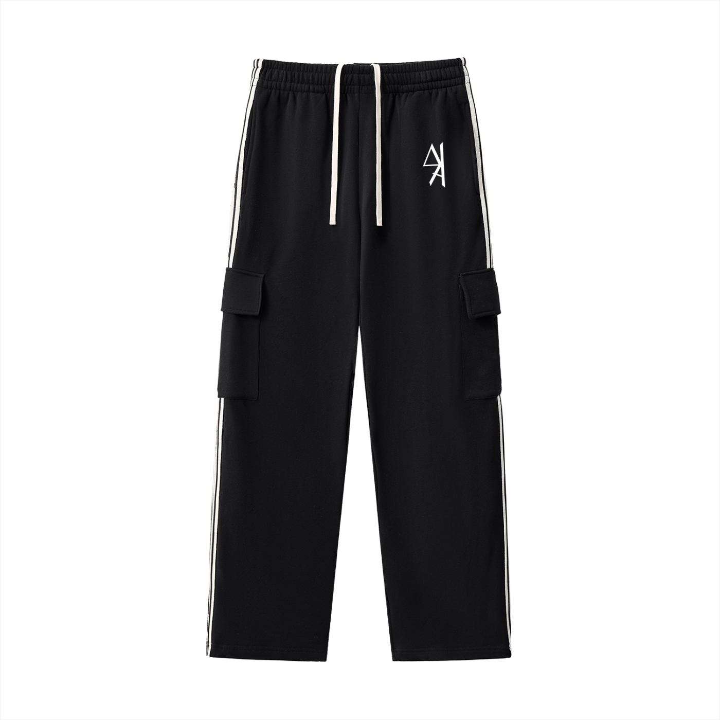 Minimalist Striped Straight-Leg Pants