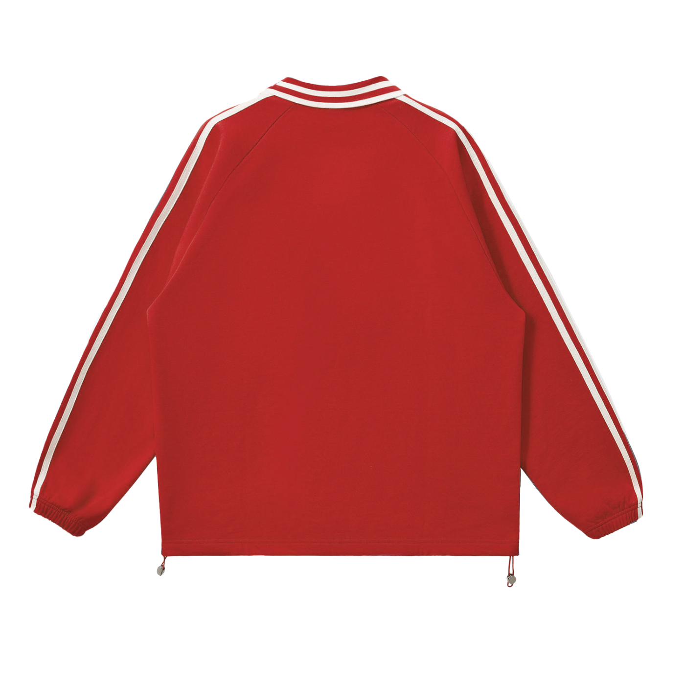 Minimalist Striped Lapel Collar Sweatshirt