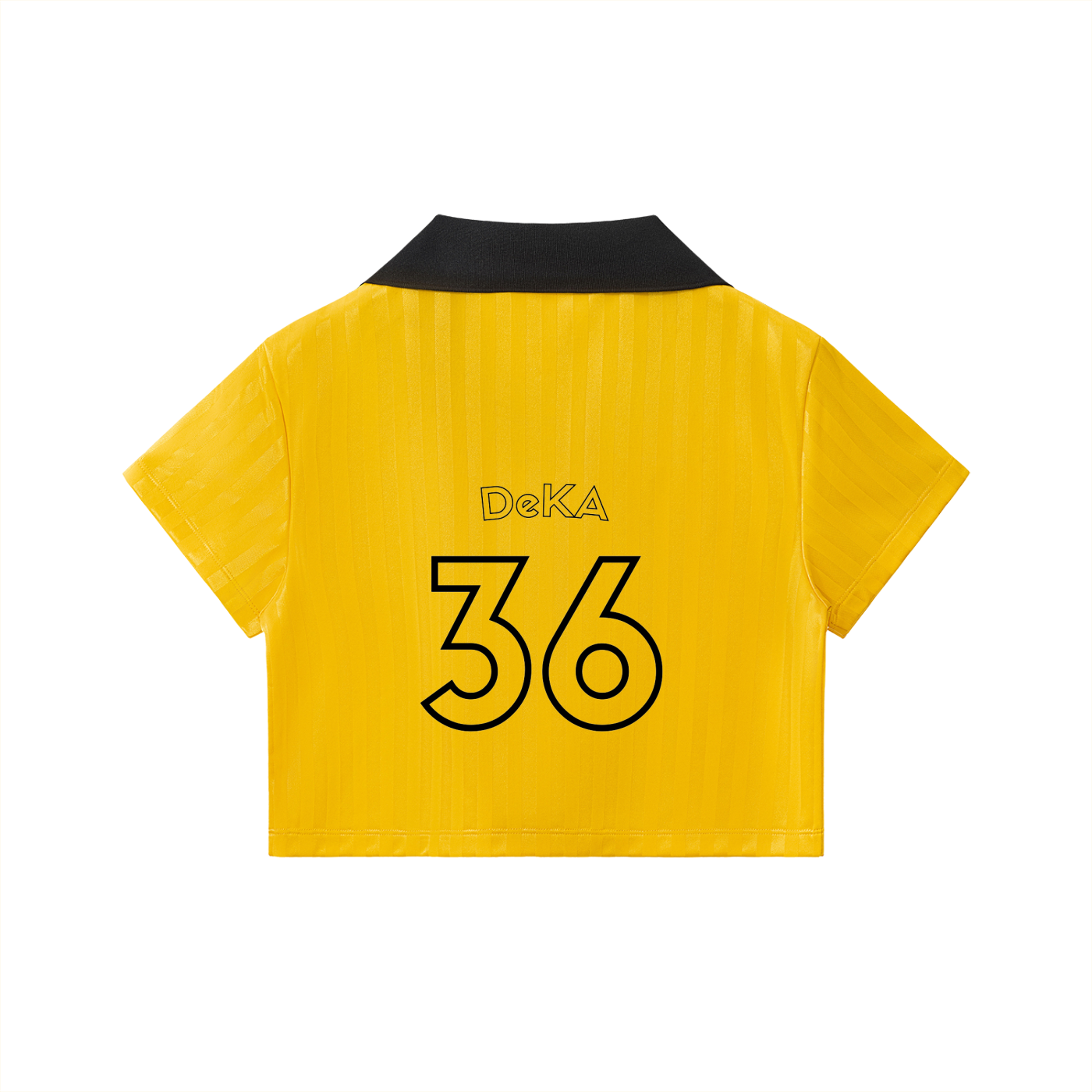 Yellow and Black Cropped Jersey